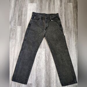 Wrangler Men's Dark Gray Straight Jeans